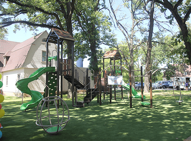 Playground Installation in Allendale, Illinois Park