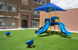 Artificial Turf Playground Surface 